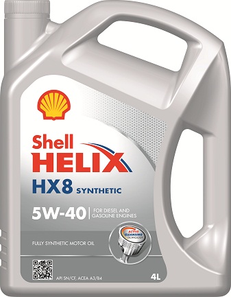 Масло моторное Shell Helix HX8 5w-40, 4л 