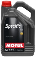 Масло моторное Motul синтетическое specific 0720 5w-30 5л, 102209